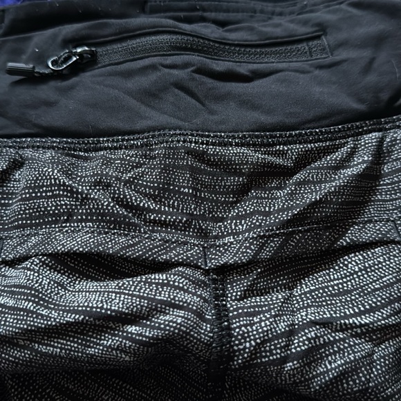 Lululemon Speed athletic running shorts black white - Picture 6 of 10
